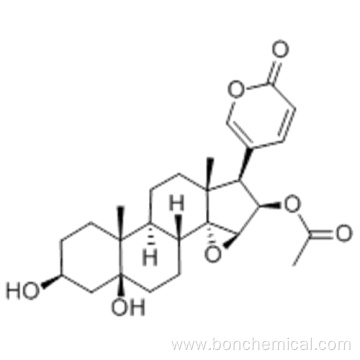 Bufa-20,22-dienolide,16-(acetyloxy)-14,15-epoxy-3,5-dihydroxy-,( 57365612, 57187454,3b,5b,15b,16b)- CAS 1108-68-5